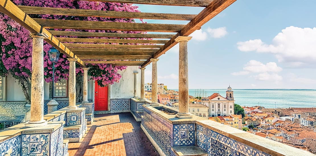 One of Lisbon’s many viewpoints